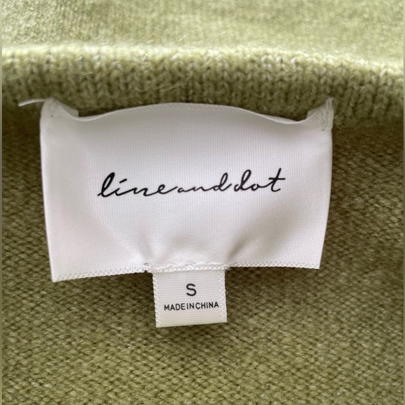 Line and Dot green knit sweater midi dress - Picture 7 of 7